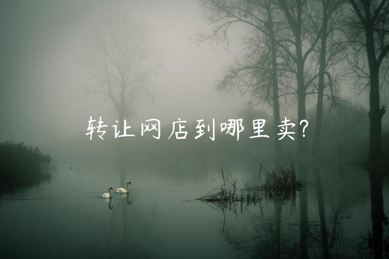 轉(zhuǎn)讓網(wǎng)店到哪里賣?